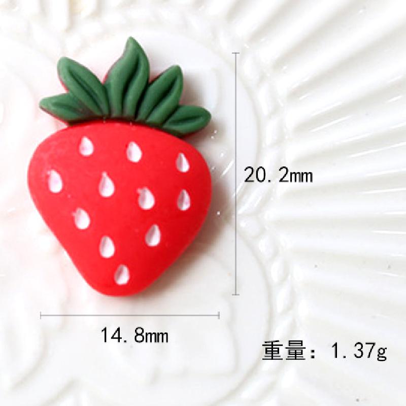 卡通水果树脂配件仿真草莓西瓜菠萝 diy奶油胶手机壳贴片发饰材料