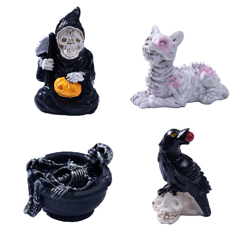 Tiểu cảnh xác ướp, sọ Halloween, DIY, phụ kiện bàn tiểu cảnh mini đáng yêu (ZC-349)