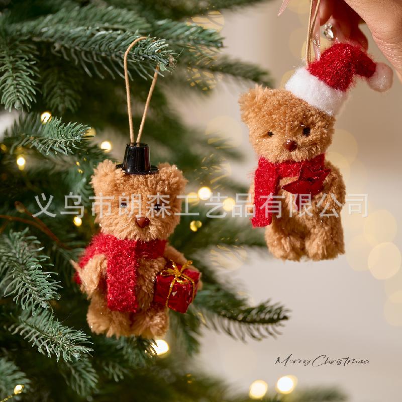 Trang Trí Noel Phụ kiện trang trí Giáng Sinh nhỏ, gấu bông mini, đồ treo cây thông Noel, tạo không khí lễ hội tại nhà