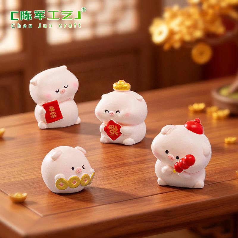 Phụ Kiện Tiểu Cảnh Heo tài lộc năm mới mini (PK-1174)