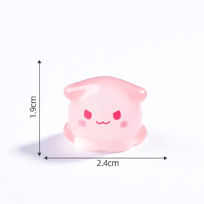 Tiểu cảnh bạch tuộc biển phát sáng DIY, phụ kiện tiểu cảnh mini resin garden treo bàn đáng yêu cute (ZC-1473)