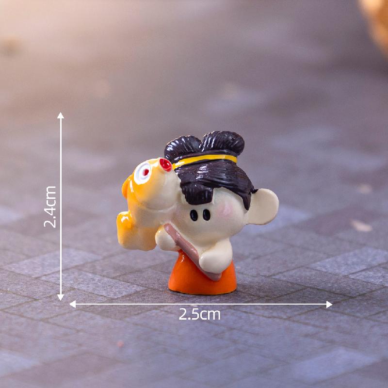 微景观创意小嫦娥兔子中秋节日造景 DIY装饰品配件微缩迷你小摆件