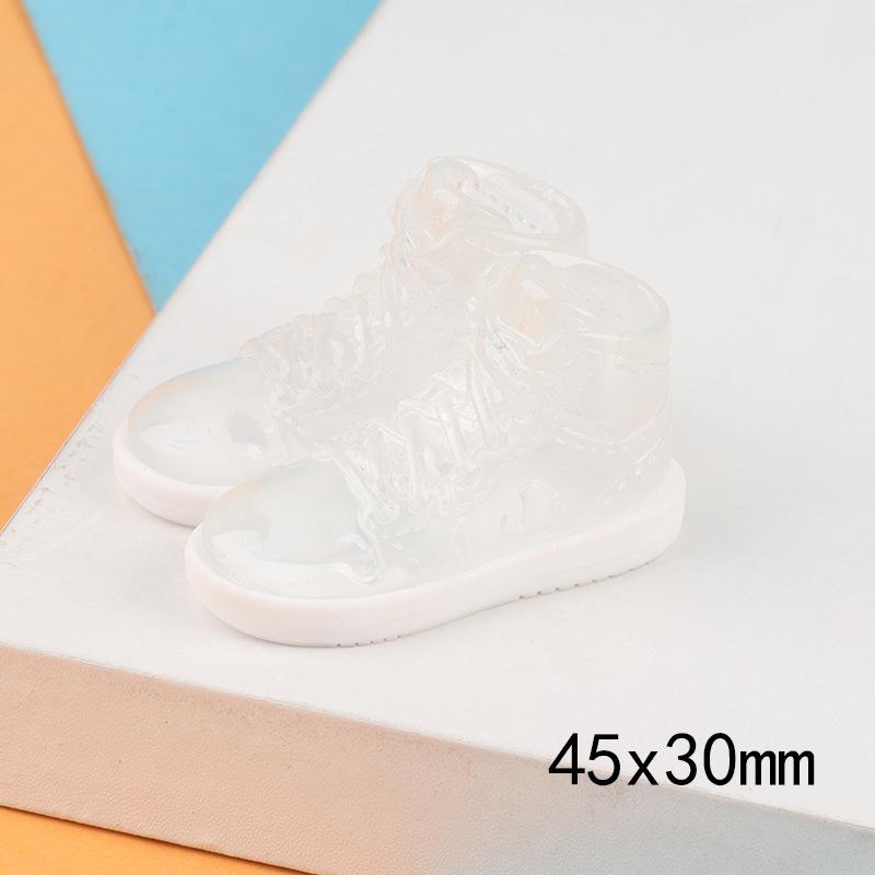 夜光立体鞋子 靴子diy奶油胶洞洞鞋钥匙扣挂件摆件小玩具树脂配件
