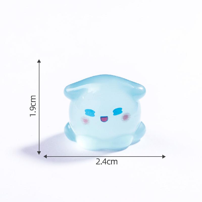 Tiểu cảnh bạch tuộc biển phát sáng DIY, phụ kiện tiểu cảnh mini resin garden treo bàn đáng yêu cute (ZC-1473)