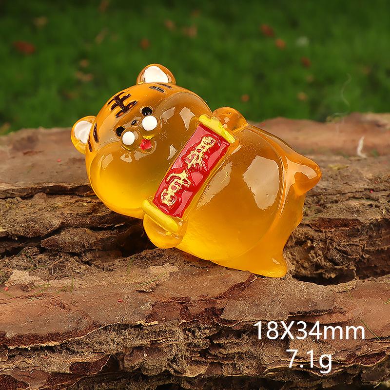 Charm hổ phát sáng DIY trang trí xe hơi & chìa khóa (FF-303)
