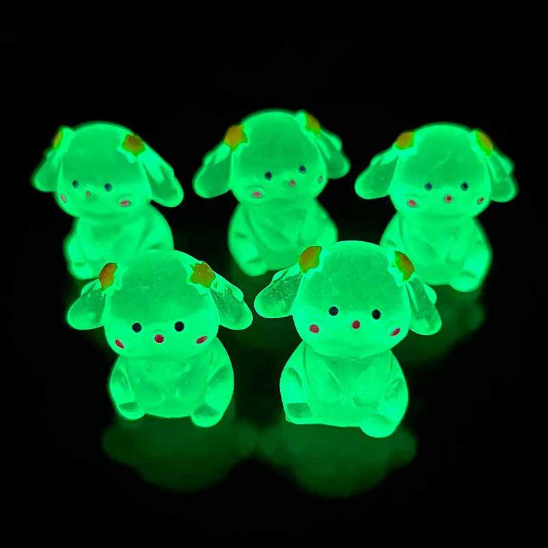 Charm thỏ phát sáng DIY tiểu cảnh xe hơi (FF-359)