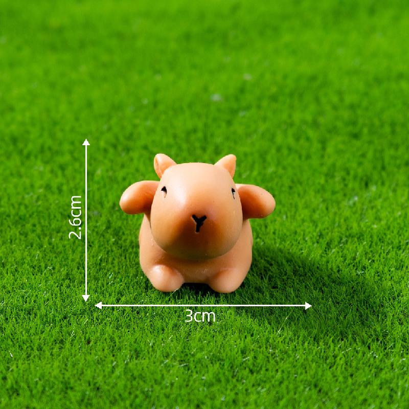 Tiểu cảnh capybara DIY, phụ kiện tiểu cảnh mini resin garden đáng yêu cute micro (ZC-1433)
