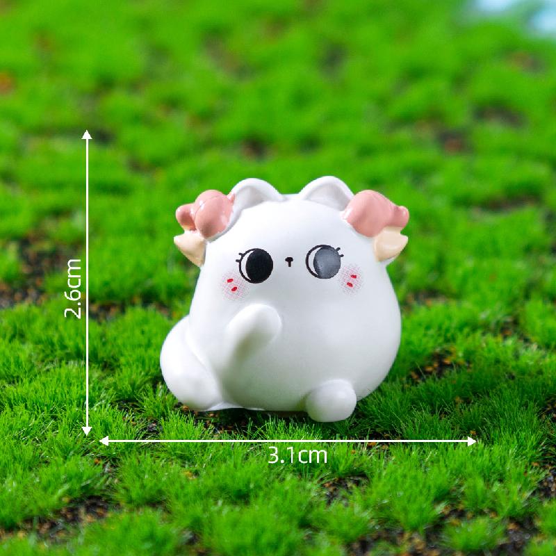 Tiểu cảnh mèo 12 chòm sao DIY, phụ kiện tiểu cảnh mini garden cute, resin (ZC-1113)