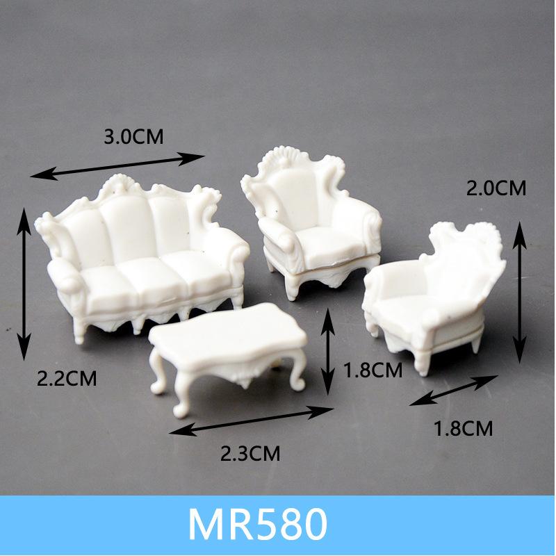 Phụ Kiện Mô Hình Bộ Sofa Giường Mini Tỷ Lệ 1:50 (MH-92)