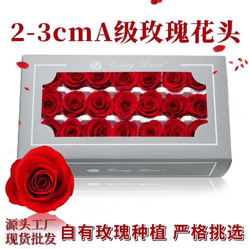 Hoa khô trang trí Hoa hồng vĩnh cửu 2–3cm 21 bông DIY bó hoa quà tặng hoa khô (HK-2)