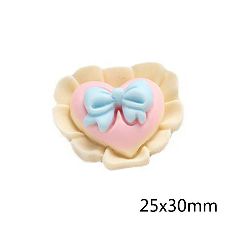 Charm nơ trái tim DIY trang trí vỏ điện thoại (FF-485)