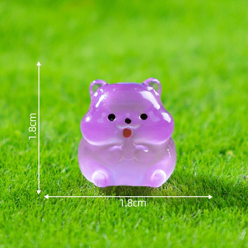 Tiểu cảnh chuột lang phát sáng DIY, phụ kiện tiểu cảnh mini bàn thu nhỏ đáng yêu (ZC-1016)