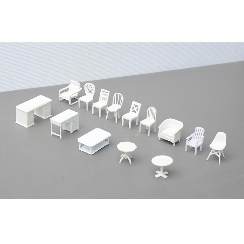 Bộ Bàn Ghế Mini Mô Hình Nội Thất Tỷ Lệ 1:30 (MH-269)