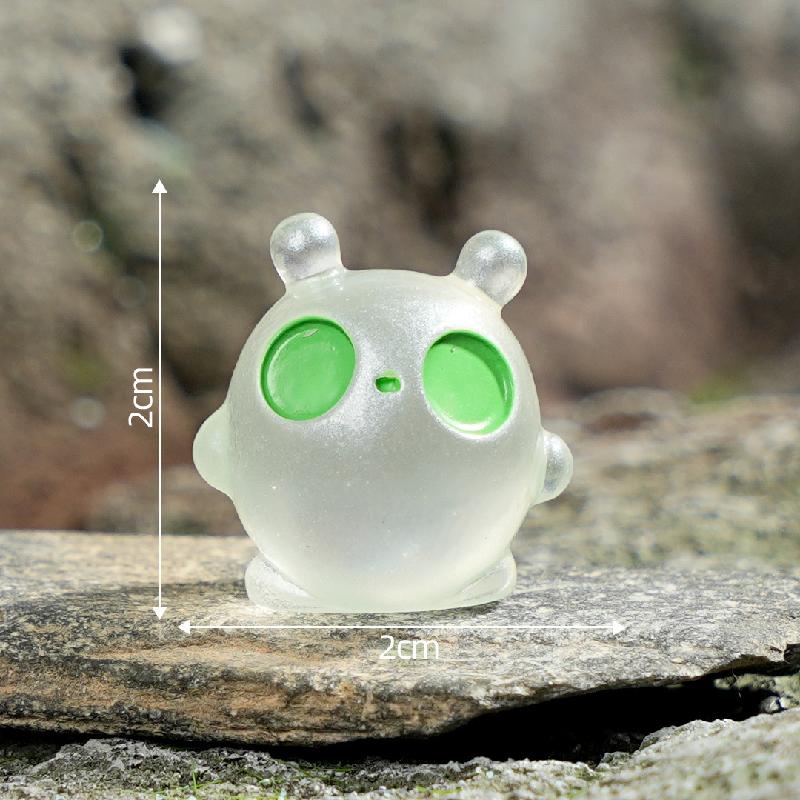 Tiểu cảnh alien mini phát sáng DIY, phụ kiện tiểu cảnh mini bàn cute resin đáng yêu (ZC-1143)