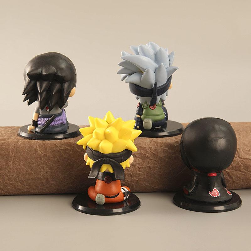 Bộ 4 mô hình đồ chơi của dòng Naruto đứng, ngồi ZZ-108