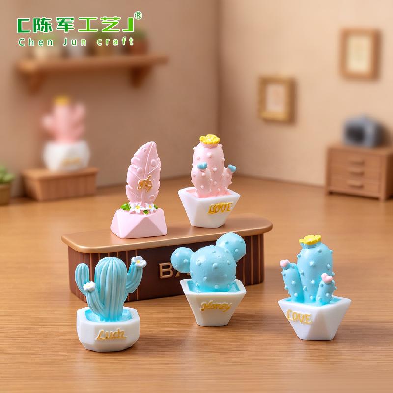 Phụ Kiện Tiểu Cảnh Tiểu cảnh xương rồng mini, quà tặng trang trí nữ tính (ZC-54)
