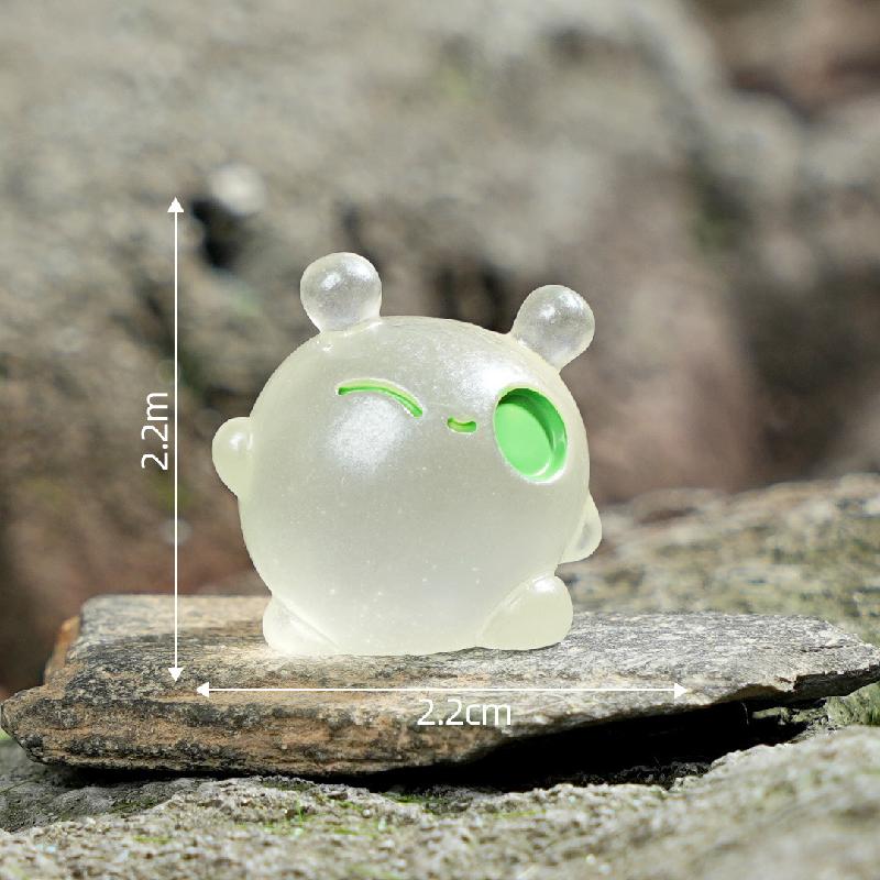 Tiểu cảnh alien mini phát sáng DIY, phụ kiện tiểu cảnh mini bàn cute resin đáng yêu (ZC-1143)