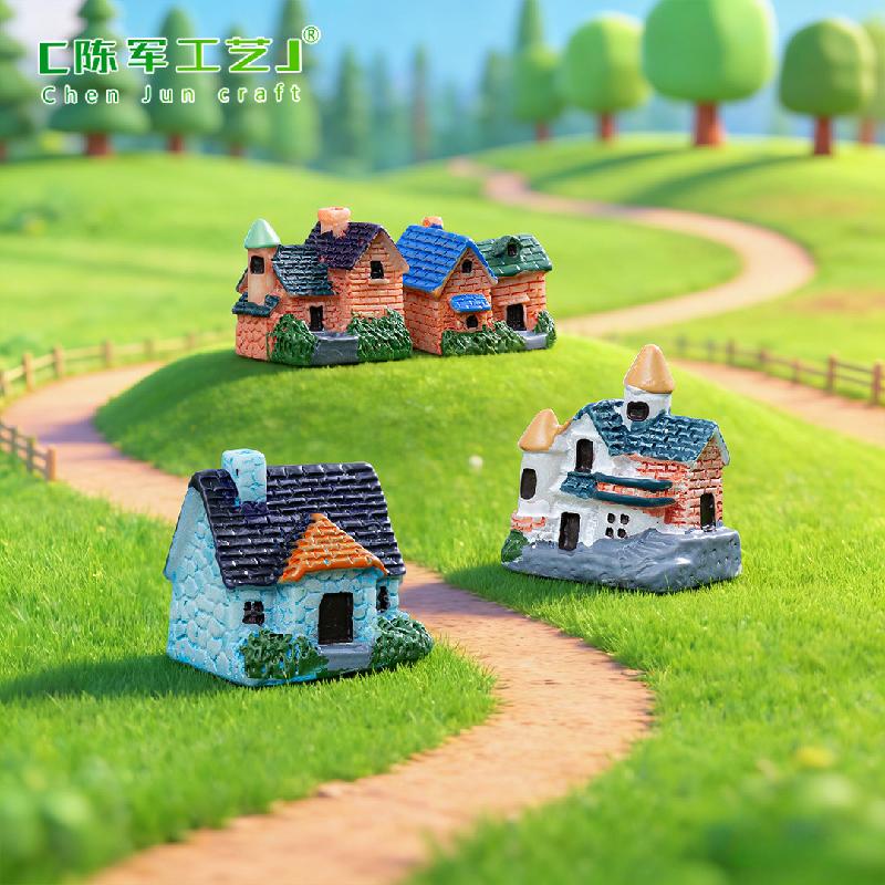 Phụ Kiện Tiểu Cảnh Tiểu cảnh nhà gạch mini, trang trí cây cảnh DIY nông thôn (ZC-151)