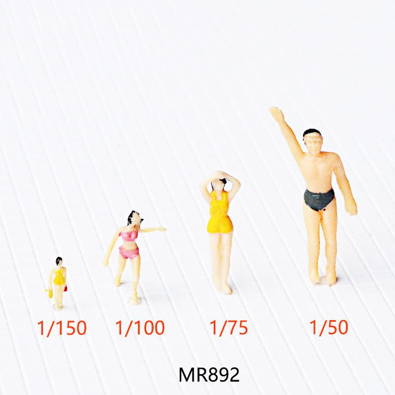 Phụ Kiện Mô Hình Mô Hình Người Tắm Biển Mini Trang Trí Sa Bàn (MH-100)