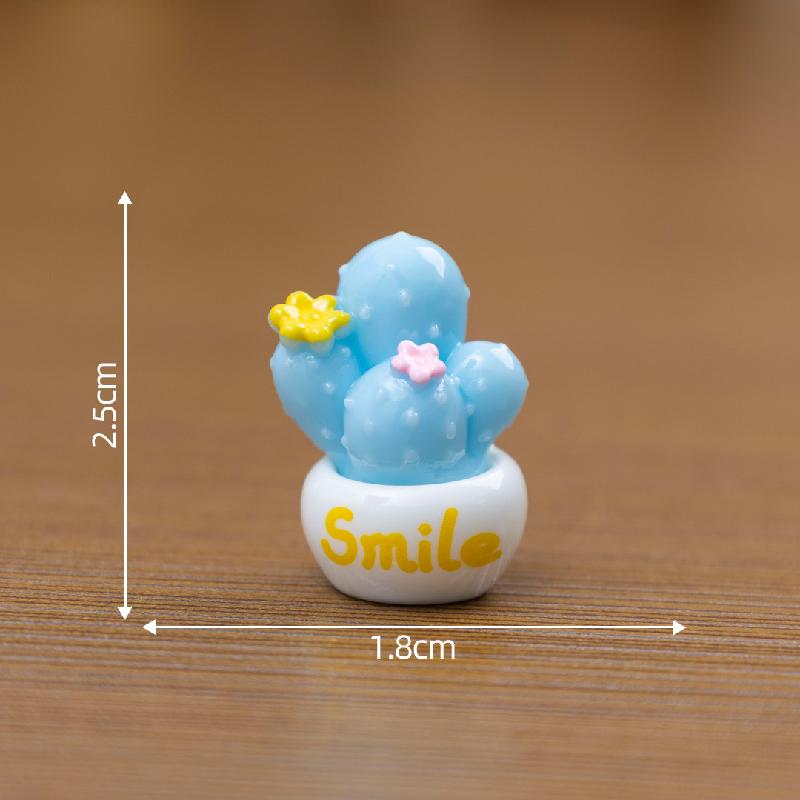 Tiểu cảnh xương rồng hồng DIY, phụ kiện tiểu cảnh mini búp bê thu nhỏ sân vườn (ZC-875)