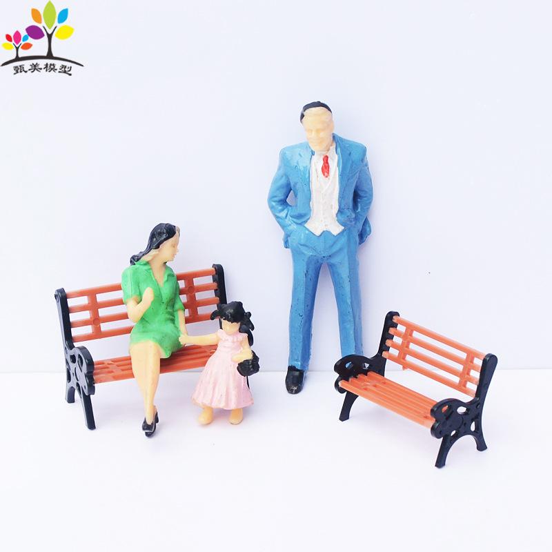 Phụ Kiện Mô Hình Ghế Công Viên Màu Mini Mô Hình (MH-108)