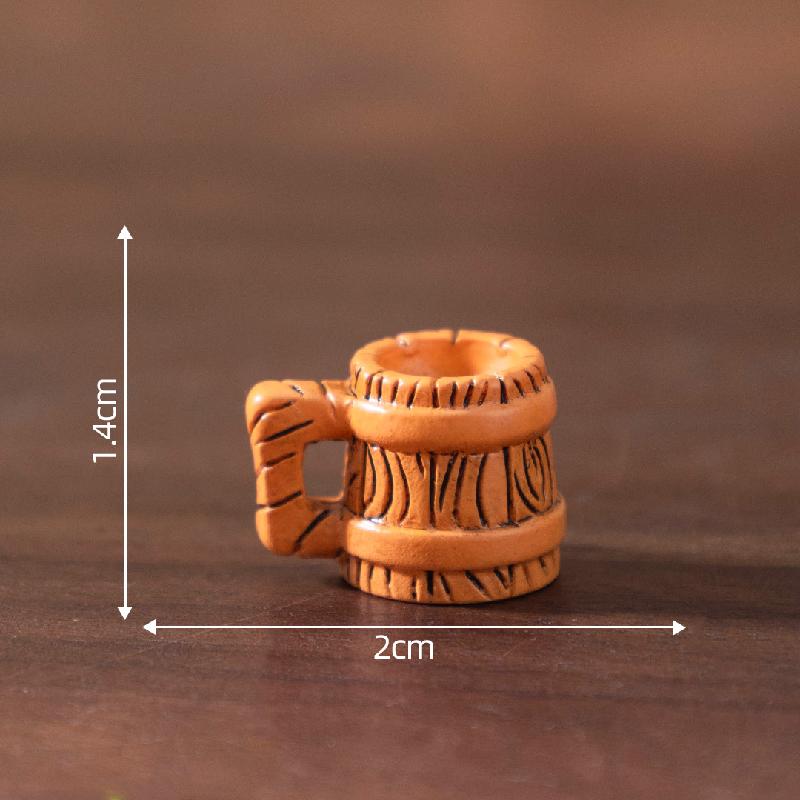 Tiểu cảnh rượu đào giả, bộ dụng cụ ủ rượu búp bê DIY, phụ kiện bàn mini sáng tạo (ZC-118)