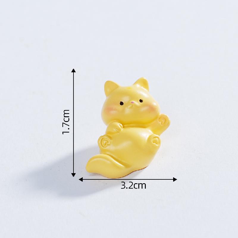 Tiểu cảnh mèo con mini, búp bê DIY, phụ kiện treo, bàn xe hơi, tiểu cảnh dễ thương (ZC-143)