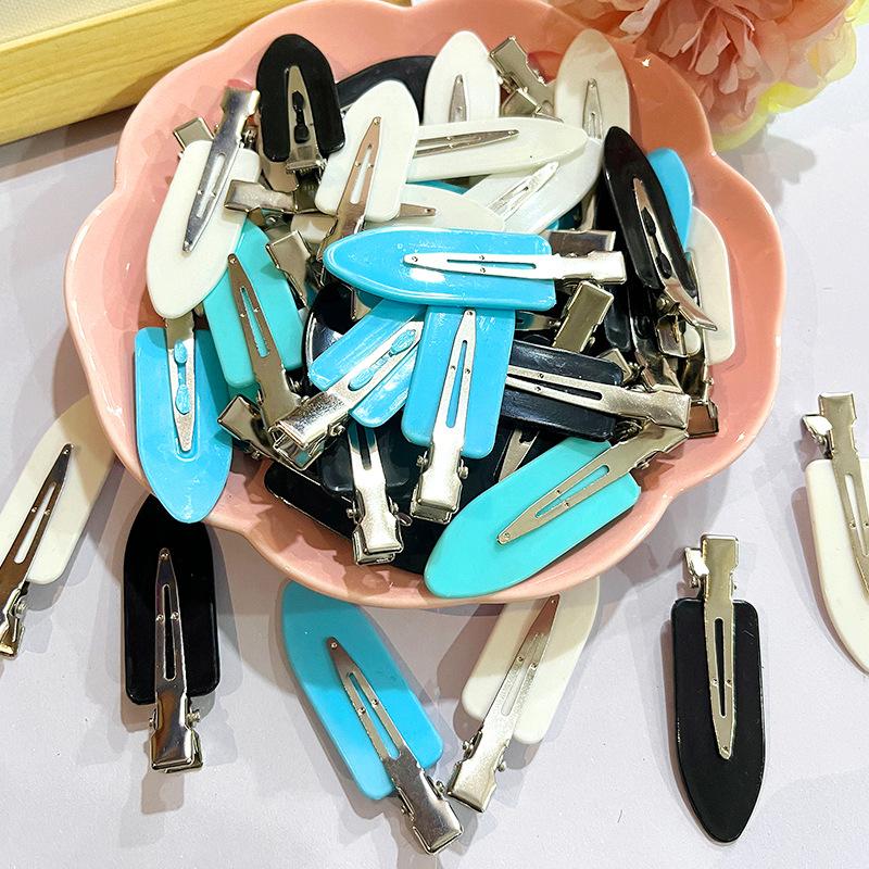 Kẹp tóc BB kim loại, phụ kiện DIY, kẹp mỏ vịt, kem giả (NX-614)