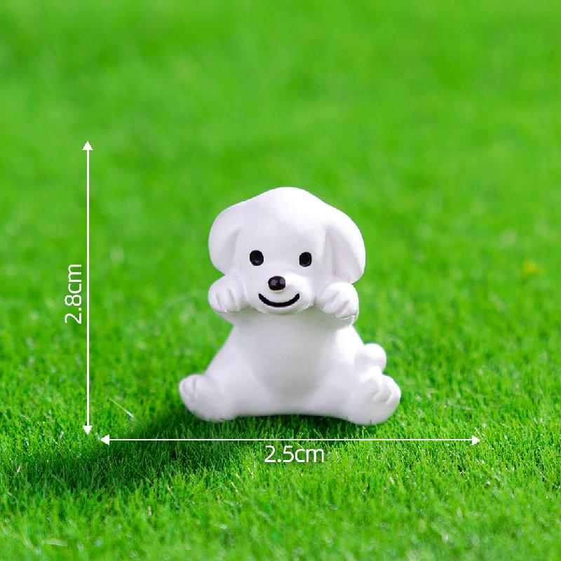 Tiểu cảnh chó lướt sóng, sân vườn DIY, phụ kiện xe hơi tiểu cảnh mini dễ thương (ZC-545)