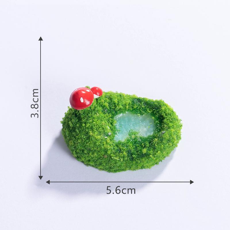 Hồ nước giả rêu, tháp, vườn mini DIY, phụ kiện bàn tiểu cảnh nhỏ dễ thương (ZC-27)