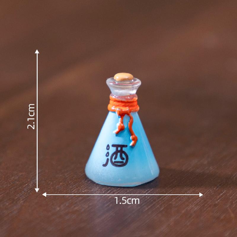 Tiểu cảnh rượu quế, rượu đào giả, đồ ăn giả DIY, phụ kiện bàn tiểu cảnh mini sáng tạo (ZC-343)