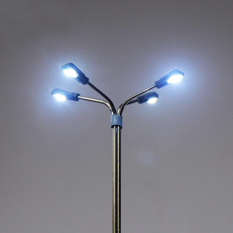 Đèn Quảng Trường 4 Đầu Inox Có Đèn (MH-283)