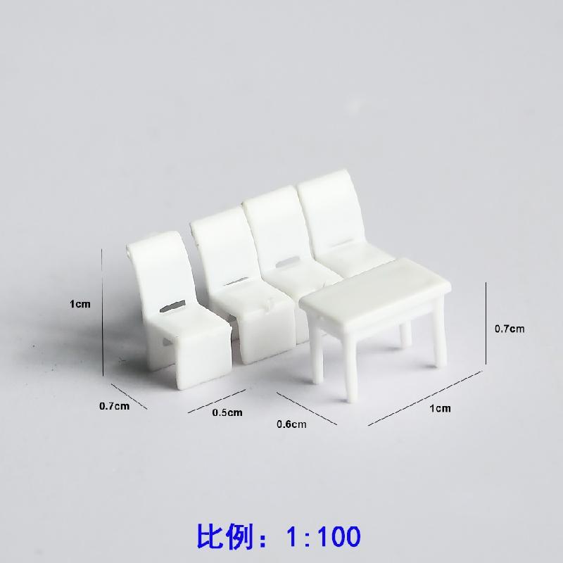 Bộ Bàn Ăn Nội Thất Mini Tỷ Lệ 1:50-1:100 (MH-93)
