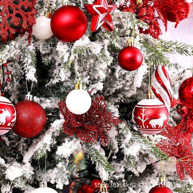 Trang Trí Noel Bộ quà tặng trang trí cây thông Noel: 100 chiếc sao, bóng nhựa trang trí, hộp quà, mới.