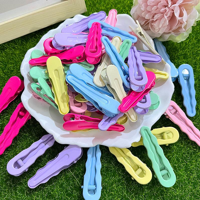 Phụ Kiện Nhỏ Xinh Kẹp tóc BB kim loại, phụ kiện DIY, kẹp mỏ vịt, kem giả (NX-614)