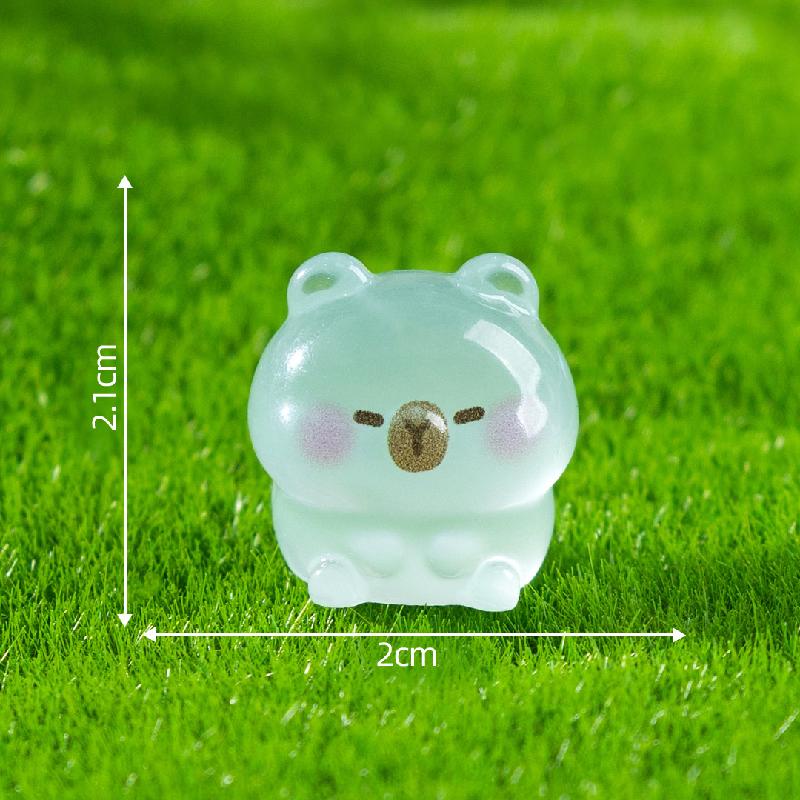 Tiểu cảnh capybara phát sáng DIY, phụ kiện tiểu cảnh mini bàn garden cute (ZC-1122)