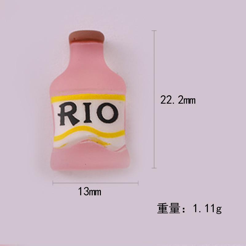 仿真半面酒瓶贴片diy材料 饮料瓶汽水瓶奶油胶树脂饰品配件