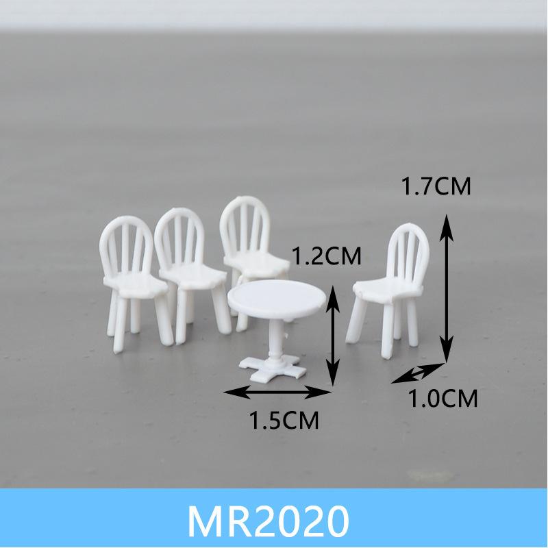 Bộ Bàn Ghế Nội Thất Mini Tỷ Lệ 1:75 (MH-124)