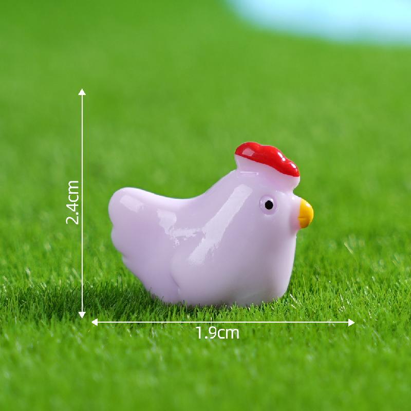 Mẹ gà & gà con – Mô hình gà mini, phù hợp trang trí nông trại, bàn làm việc (M-1376)