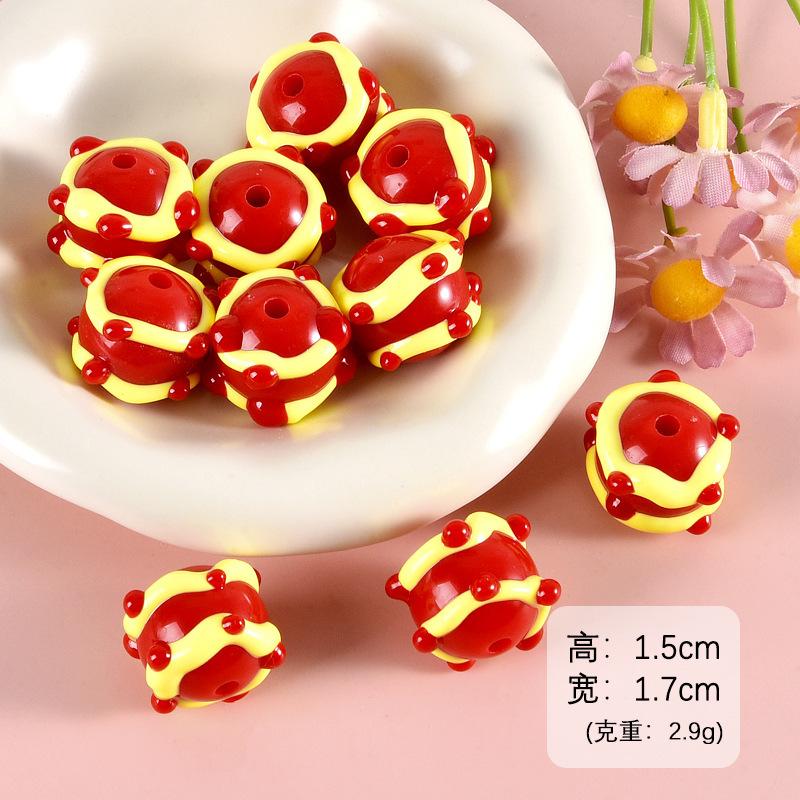 Hạt vẽ tay hoạt hình DIY, hạt xâu vòng (NX-693)
