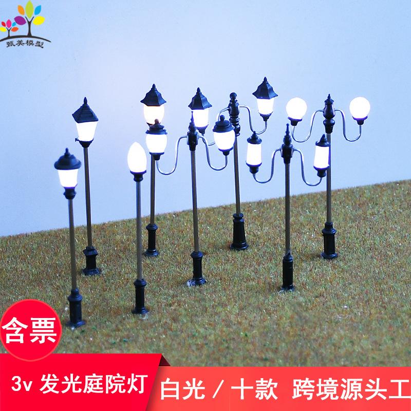 Phụ Kiện Mô Hình Đèn Đường LED Hai Đầu Mini Mô Hình (MH-132)