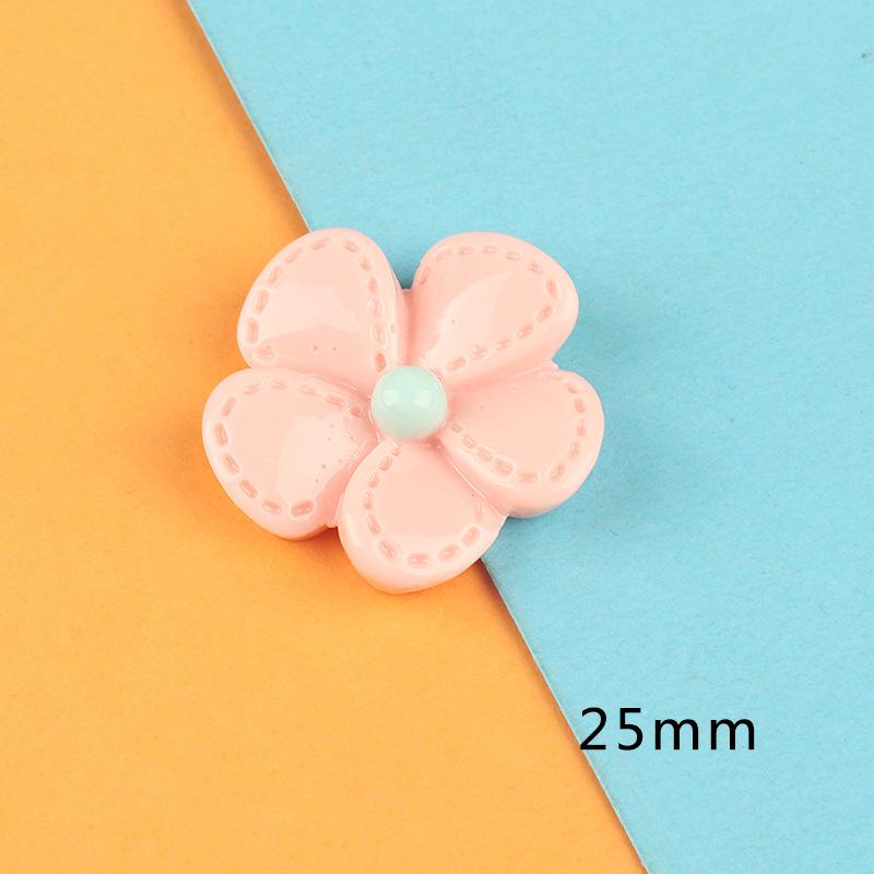 树脂饰品配件批发 diy发饰奶油胶手机壳手工服饰鞋扣材料亮面花朵