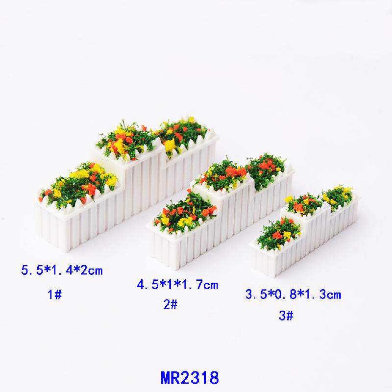 Phụ Kiện Mô Hình Bồn Hoa Mini Mô Hình Trang Trí Sa Bàn (MH-41)