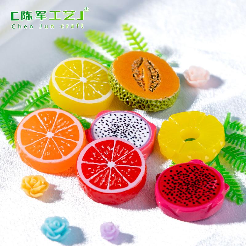Phụ Kiện Tiểu Cảnh 微景观创意切片水果橙子猕猴桃食玩 DIY装饰品盲袋配件迷你小摆件