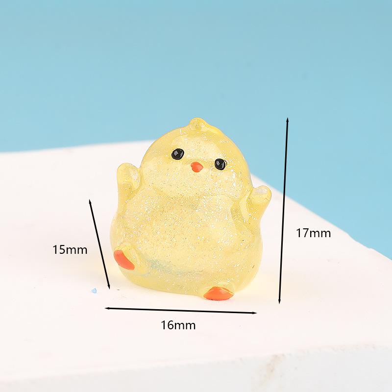 Charm gà mini DIY tiểu cảnh xe hơi (FF-369)