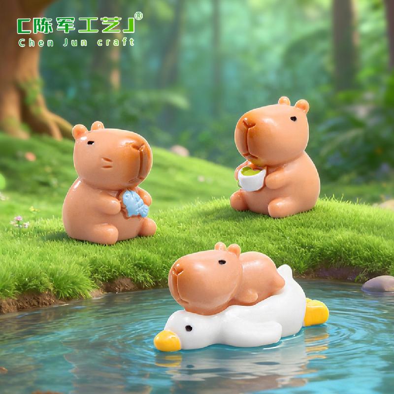 Phụ Kiện Tiểu Cảnh Capybara Chơi Chữ Dễ Thương Mini (PK-683)