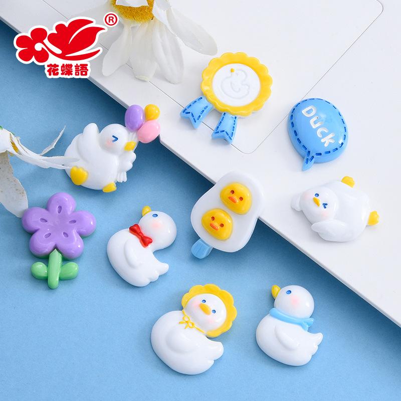 Vịt hoạt hình resin, phụ kiện DIY (NX-780)