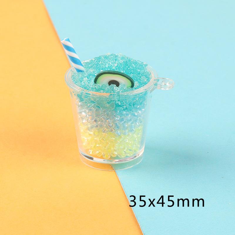 新款夜光立体沙冰杯 diy饰品配件钥匙扣挂件卡通潮玩摆件挂件批发