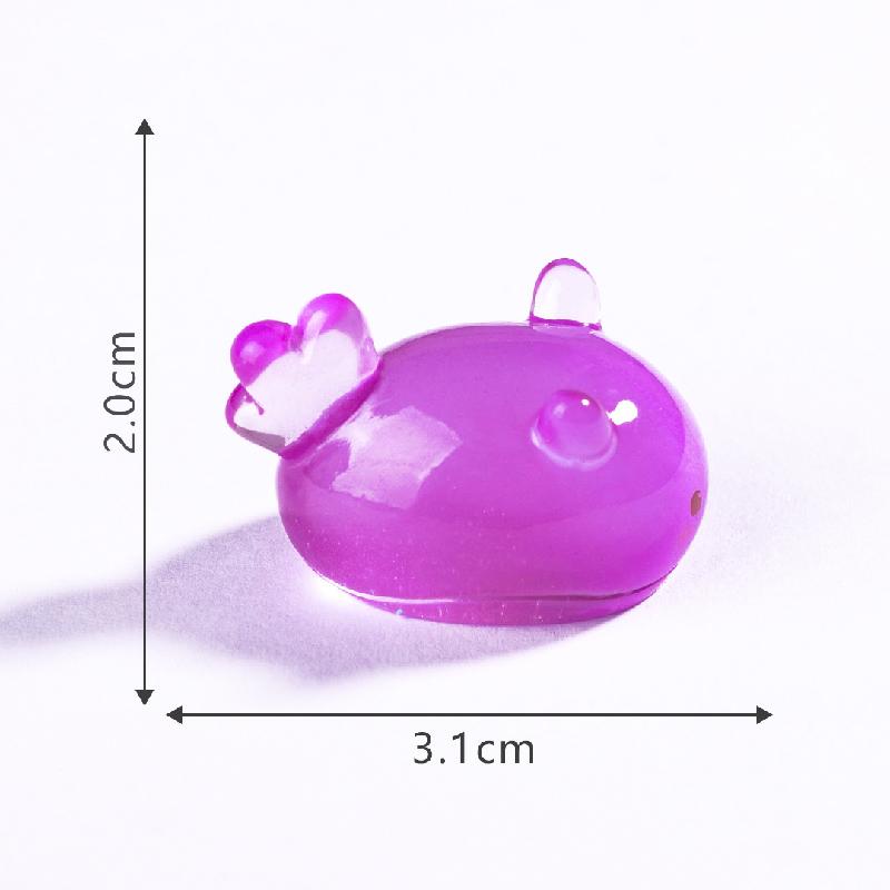 Tiểu cảnh rùa và hải thỏ phát sáng DIY, phụ kiện tiểu cảnh mini biển san hô cute (ZC-899)