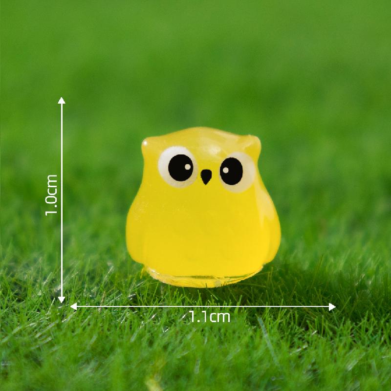 Tiểu cảnh cú mèo phát sáng DIY, phụ kiện tiểu cảnh mini treo bàn resin garden cute (ZC-1395)